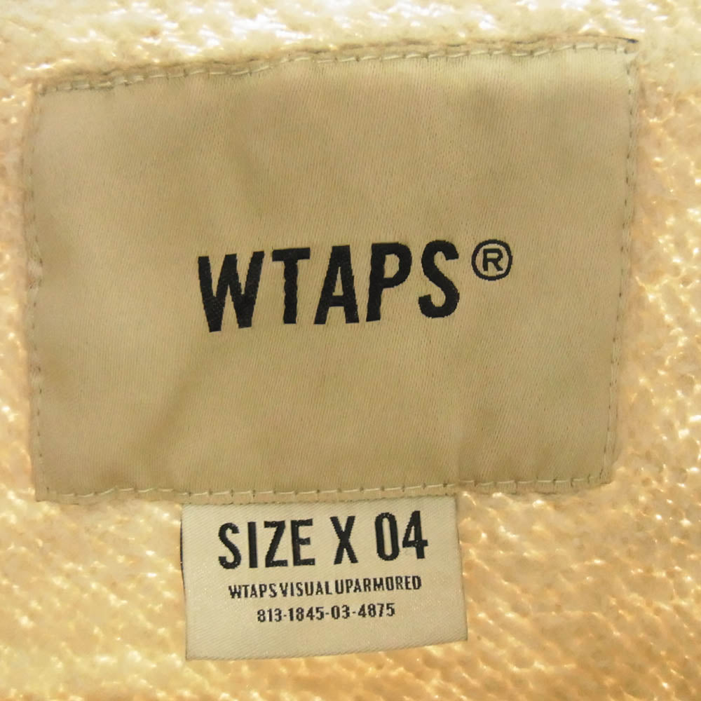 WTAPS ダブルタップス 212ATDT-CSM05 BLANK 01 HOODED コットン パーカー ベージュ系 4【中古】