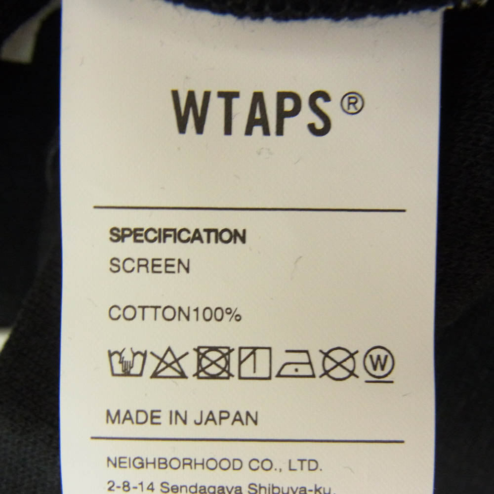 WTAPS ダブルタップス 21AW 212ATDT-HP01S LLW Long Live Wtaps バックプリント プルオーバー パーカー ブラック系 X04【中古】