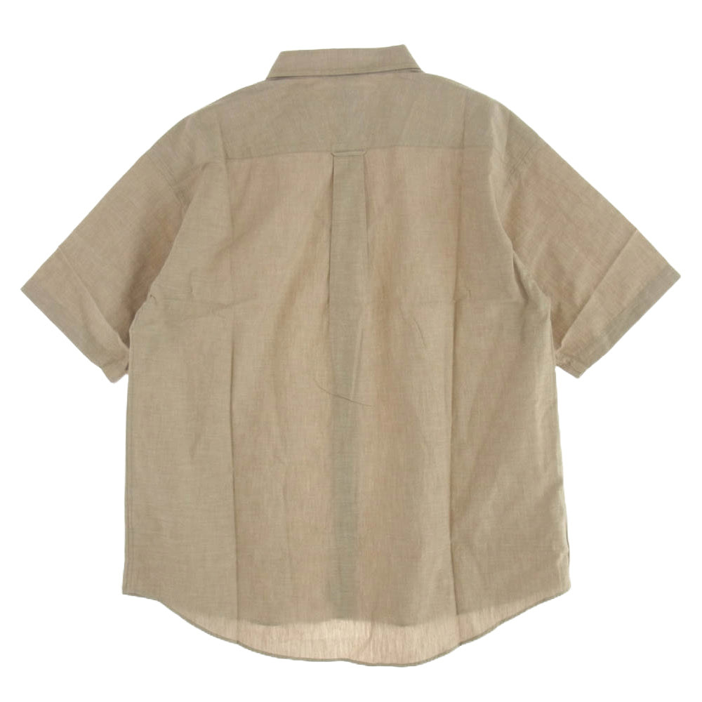 DESCENDANT ディセンダント 22SS 221WVDS-SHM10 KENNEDY'S DUNGAREE SS SHIRT STANDARD 半袖 シャツ ベージュ系 3【新古品】【未使用】【中古】