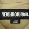 NEIGHBORHOOD ネイバーフッド 241TSNH-SHM02S MULTIFUNCTIONAL SS SHIRT バック ロゴ プリント 半袖 シャツ ブラウン系 L【極上美品】【中古】