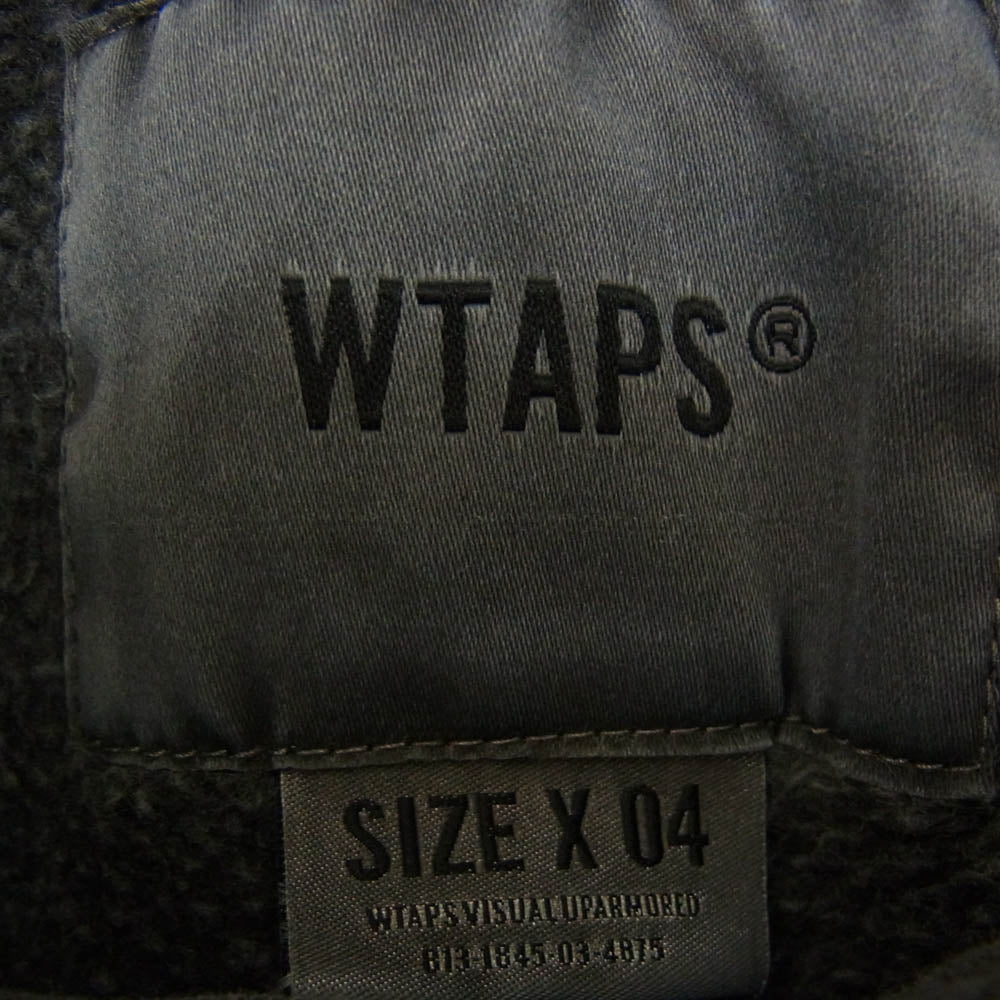 WTAPS ダブルタップス 20AW 202ATDT-CSM29 SIGN HOODED ヘンリーネック パーカー ブラック系 X04【新古品】【未使用】【中古】
