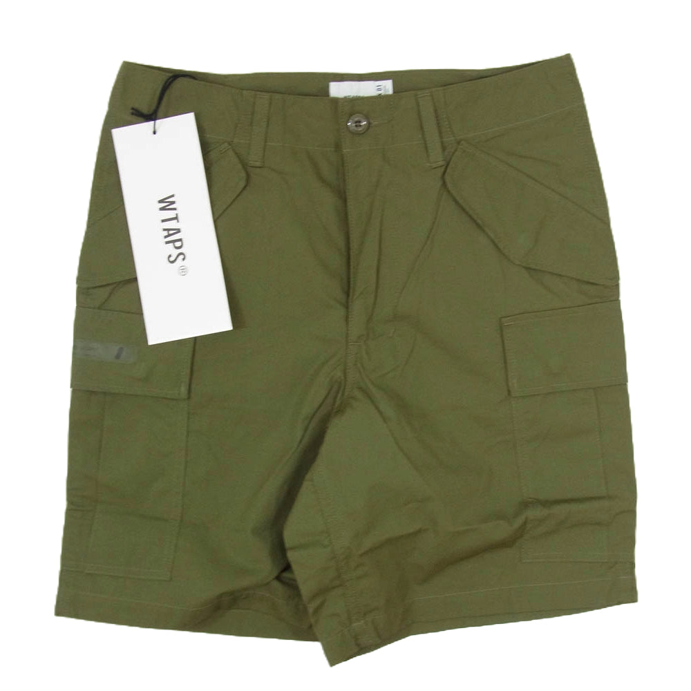 WTAPS ダブルタップス 22SS 221BRDT-PTM06 CARGO SHORTS COPO WEATHER PANTS カーゴ ショート パンツ カーキ系 X01【新古品】【未使用】【中古】