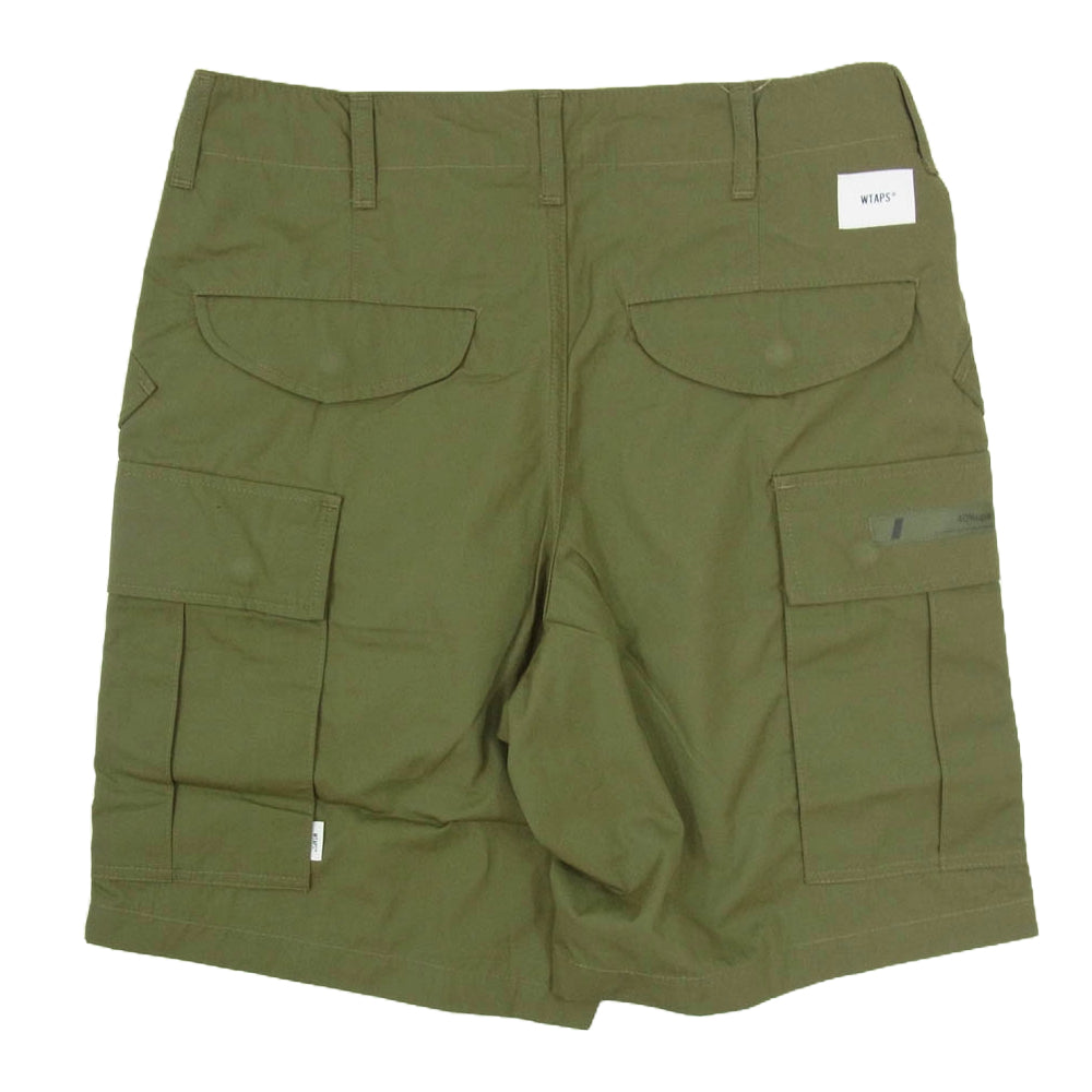 WTAPS ダブルタップス 22SS 221BRDT-PTM06 CARGO SHORTS COPO WEATHER PANTS カーゴ ショート パンツ カーキ系 X01【新古品】【未使用】【中古】