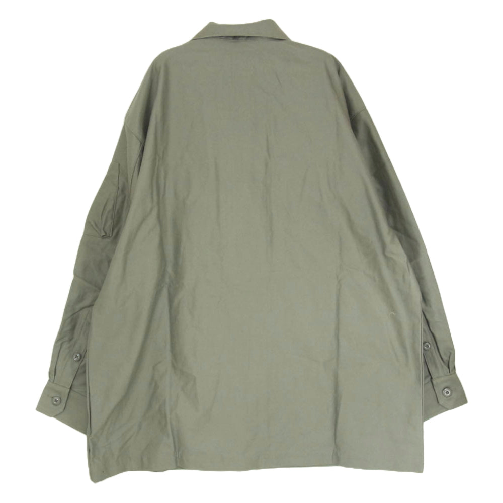 WTAPS ダブルタップス 21AW 212BRDT-SHM04 FLYERS LS COTTON SATIN バック サテン ユーティリティ シャツ グレー系 X02【新古品】【未使用】【中古】