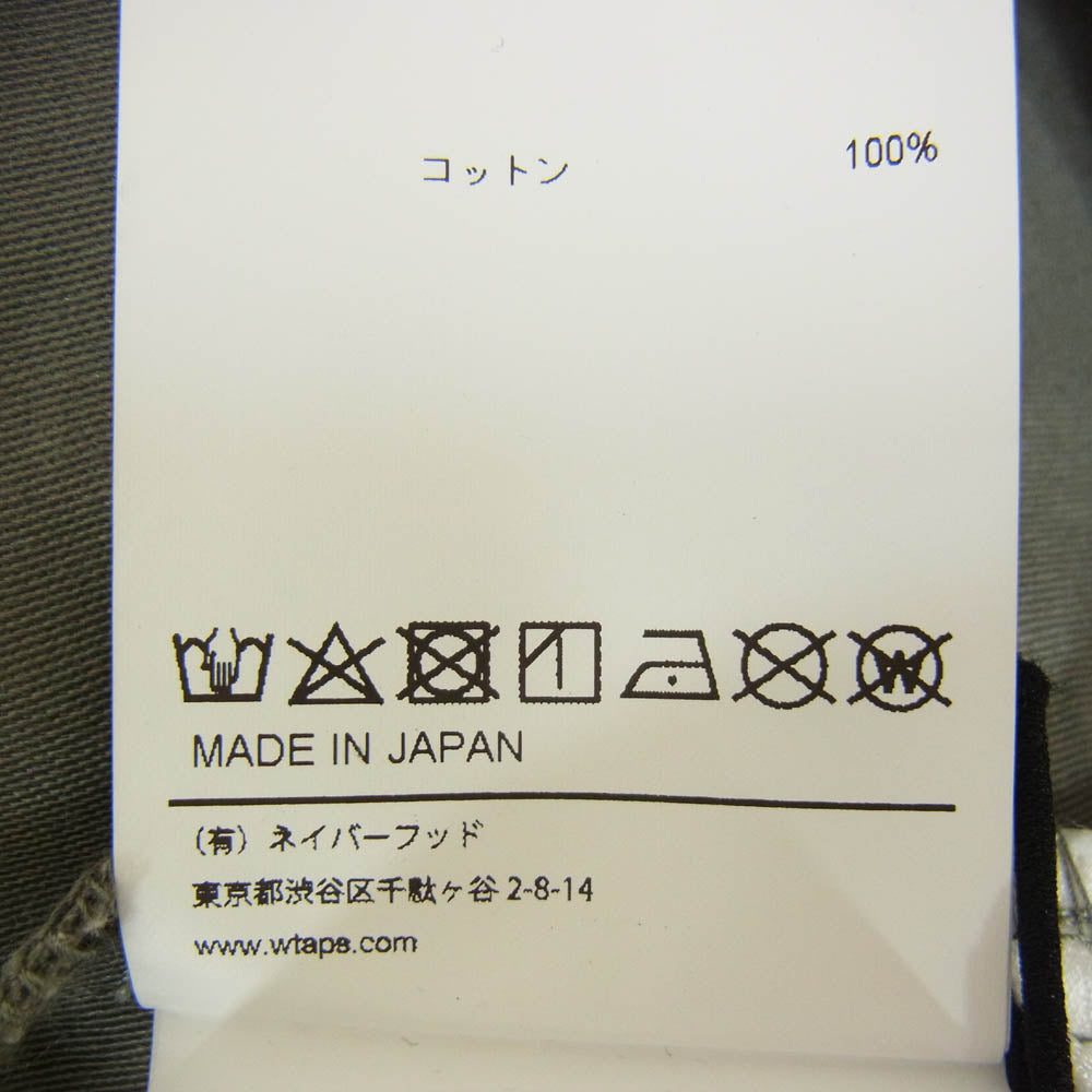 WTAPS ダブルタップス 21AW 212BRDT-SHM04 FLYERS LS COTTON SATIN バック サテン ユーティリティ シャツ グレー系 X02【新古品】【未使用】【中古】