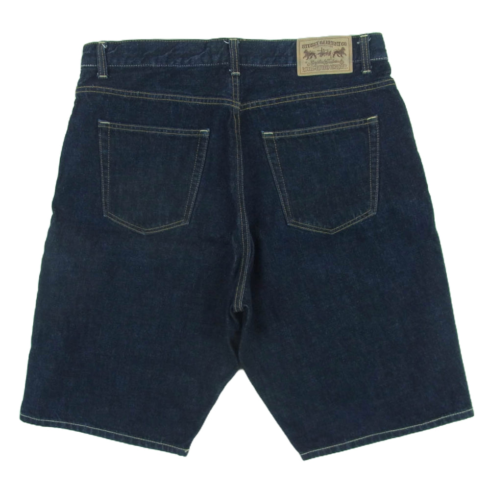 STUSSY ステューシー ROUGH AND RUGGED ショート デニム ハーフ パンツ 中国製 インディゴブルー系 34【中古】