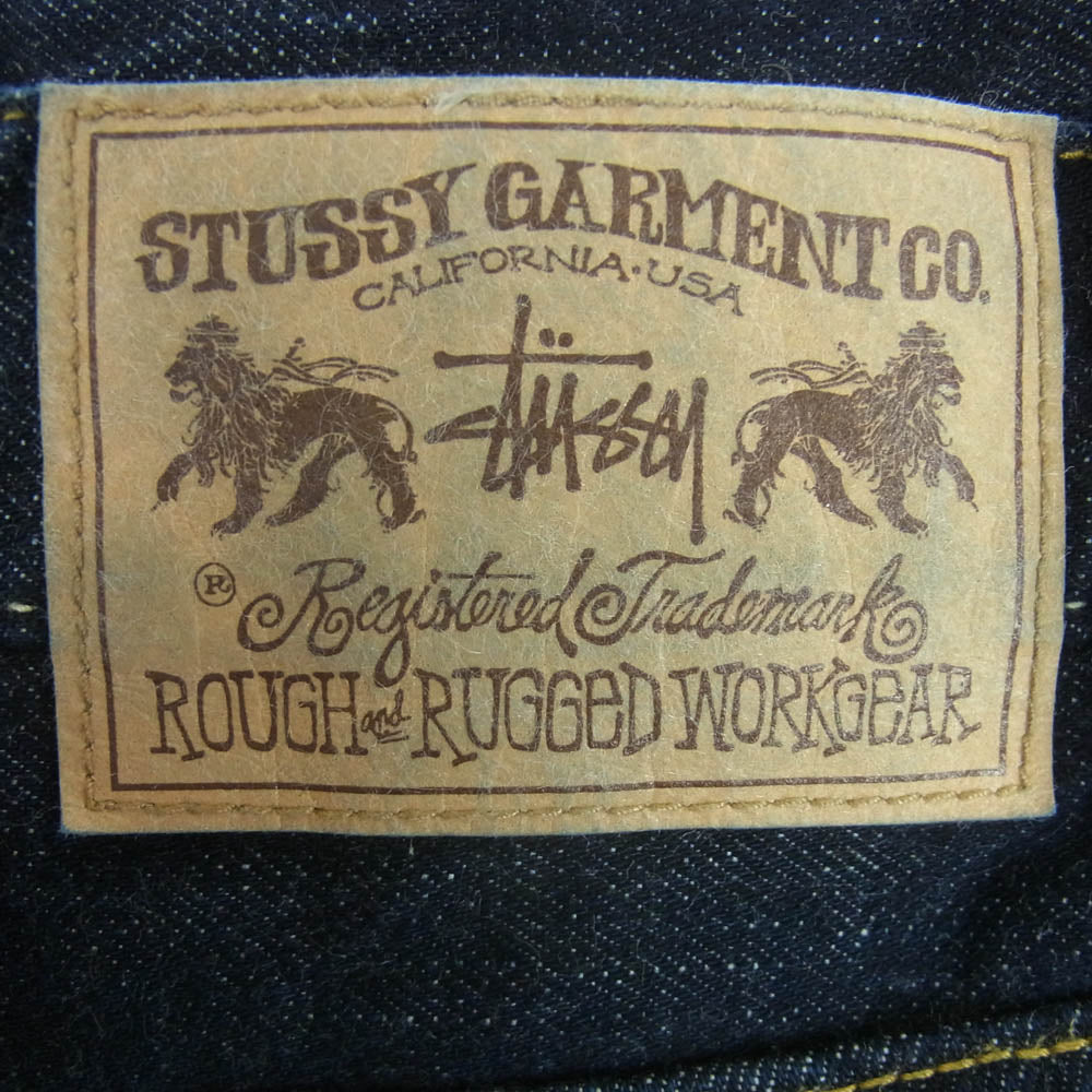 STUSSY ステューシー ROUGH AND RUGGED ショート デニム ハーフ パンツ 中国製 インディゴブルー系 34【中古】