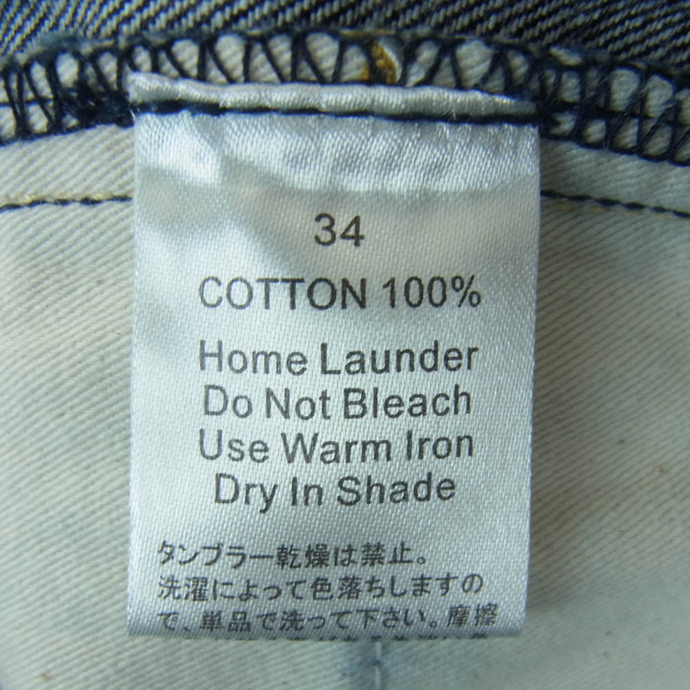 STUSSY ステューシー ROUGH AND RUGGED ショート デニム ハーフ パンツ 中国製 インディゴブルー系 34【中古】