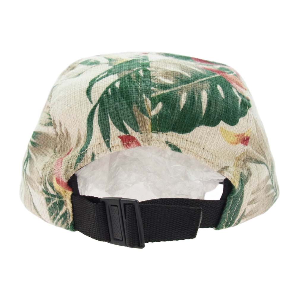 Supreme シュプリーム 12SS Floral Suede Camp Cap フローラル スウェード キャンプ キャップ 帽子 花柄 ホワイト ベース マルチカラー系【中古】