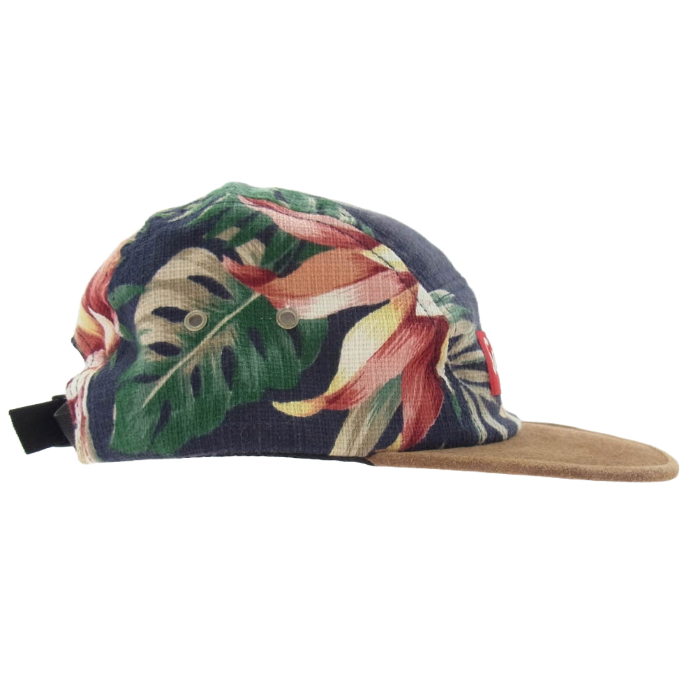 Supreme シュプリーム 12SS Floral Suede Camp Cap フローラル スウェード キャンプ キャップ 帽子 花柄 ブラック ベース マルチカラー系【中古】