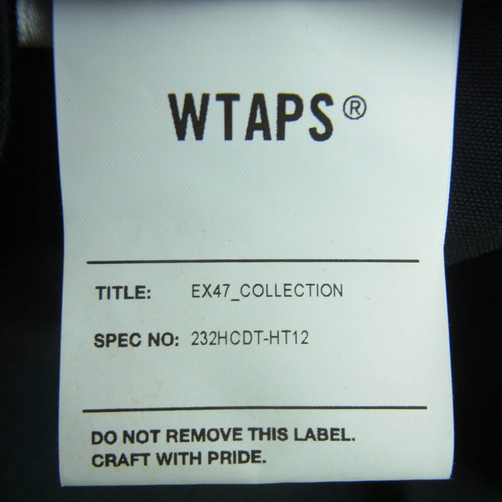 WTAPS ダブルタップス 23AW 232HCDT-HT12 Militia Cap CTPL Twill Ingredients Black ミリティア キャップ ツイル イングリーディエンツ 帽子 ブラック系 00【中古】