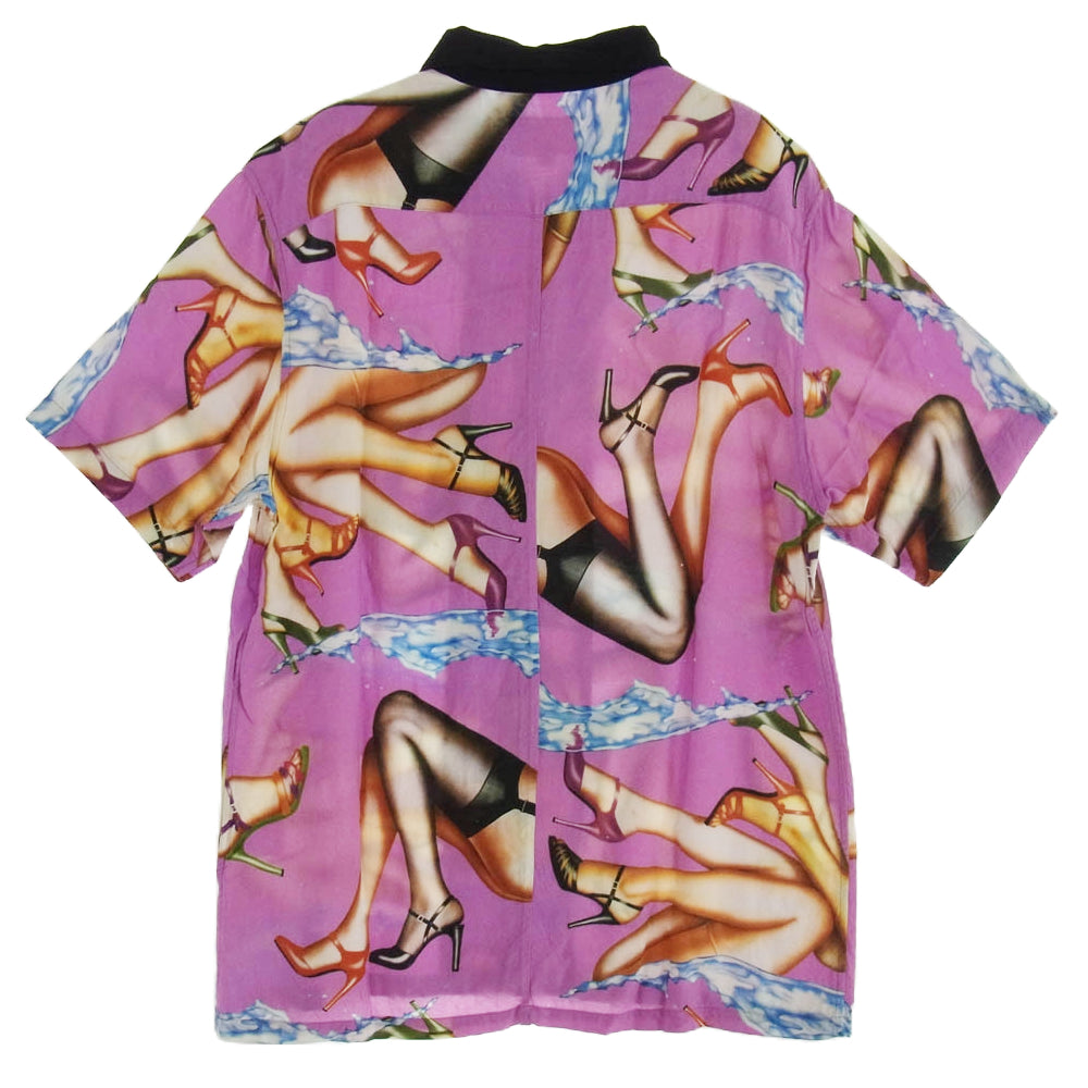 Supreme シュプリーム 15SS Heels s/s rayon shirt ヒール レーヨンシャツ 半袖 オープンカラー マルチカラー系 M【中古】