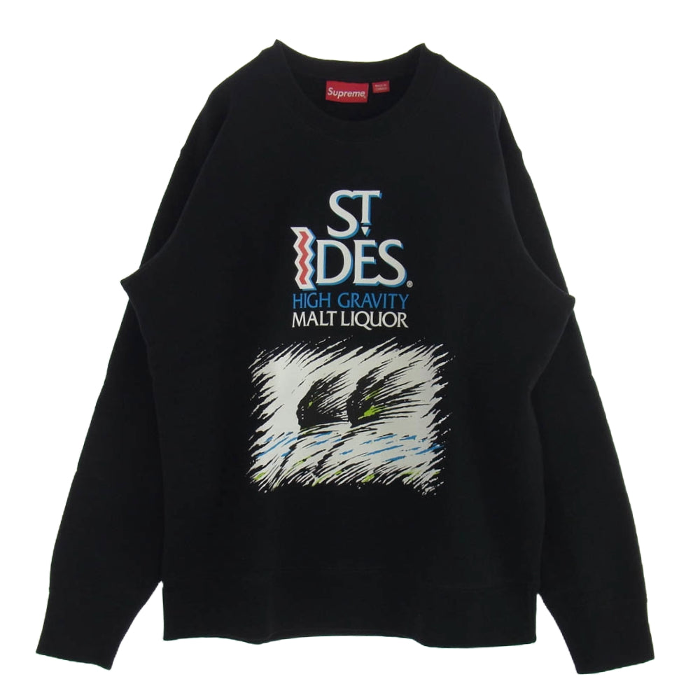 Supreme シュプリーム 16SS St Ides Crewneck セント アイダス クルーネック スウェット ブラック系 M【新古品】【未使用】【中古】