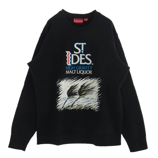 Supreme シュプリーム 16SS St Ides Crewneck セント アイダス クルーネック スウェット ブラック系 M【新古品】【未使用】【中古】