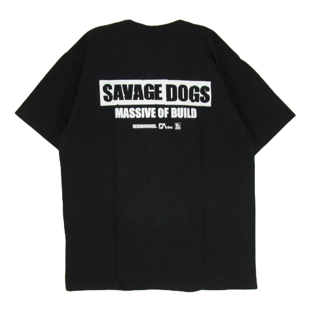 NEIGHBORHOOD ネイバーフッド 19AW 192PCNH-ST01 ANA C-TEE SS プリント Tシャツ 半袖カットソー ブラック系 XL【美品】【中古】