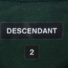DESCENDANT ディセンダント 21SS 211ATDS-CSM08 BARKLEY JERSEY SS クルーネック Tシャツ 半袖カットソー グリーン系 2【極上美品】【中古】