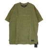 NEIGHBORHOOD ネイバーフッド 19AW 192FPNH-CSM01S SAVAGE SQD C-CREW SS ダメージ加工 ロゴ刺繍 Tシャツ 半袖カットソー カーキ系 L【新古品】【未使用】【中古】