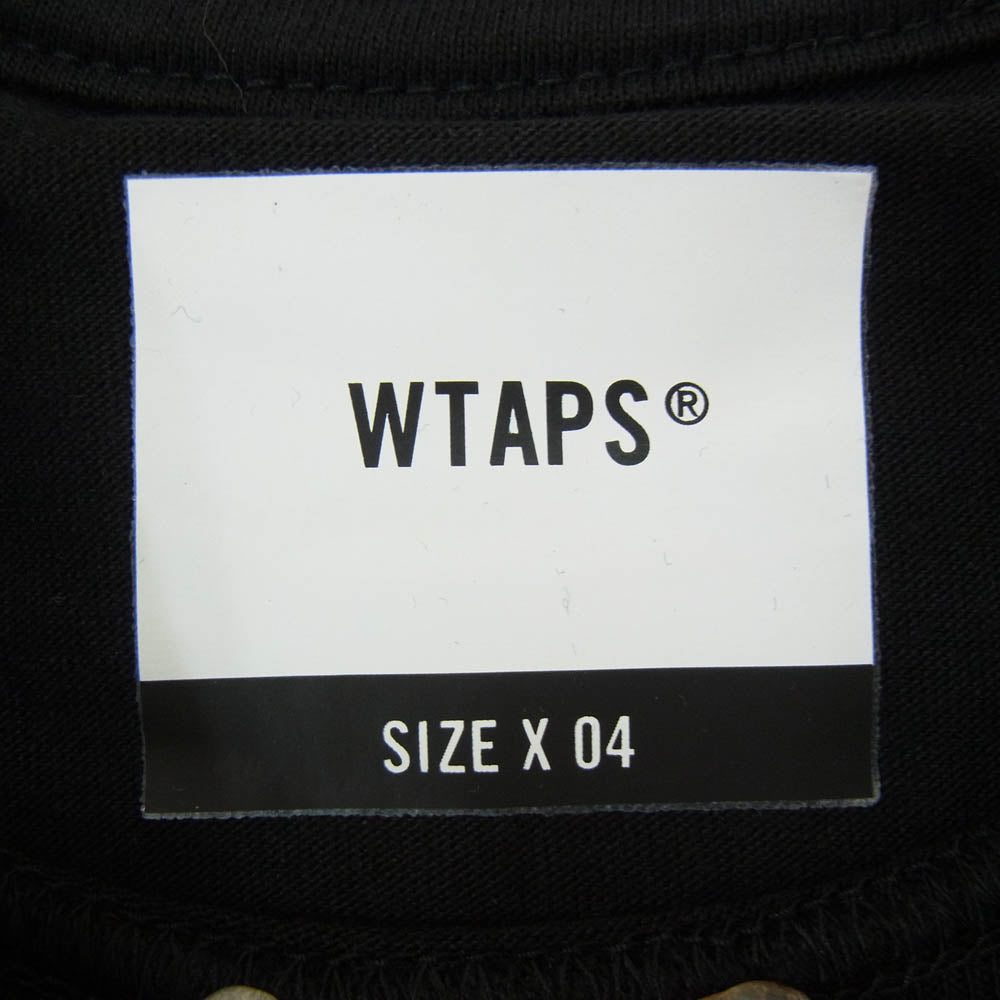 WTAPS ダブルタップス 20SS 201PCDT-ST09S GPS 02 バックプリント Tシャツ 半袖カットソー ブラック系 X04【極上美品】【中古】