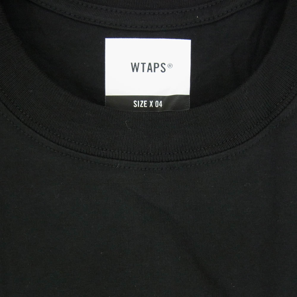WTAPS ダブルタップス 21SS 211PCDT-ST08S PCDT-ST08S V SS TEE プリント Tシャツ 半袖カットソー ブラック系 X04【極上美品】【中古】