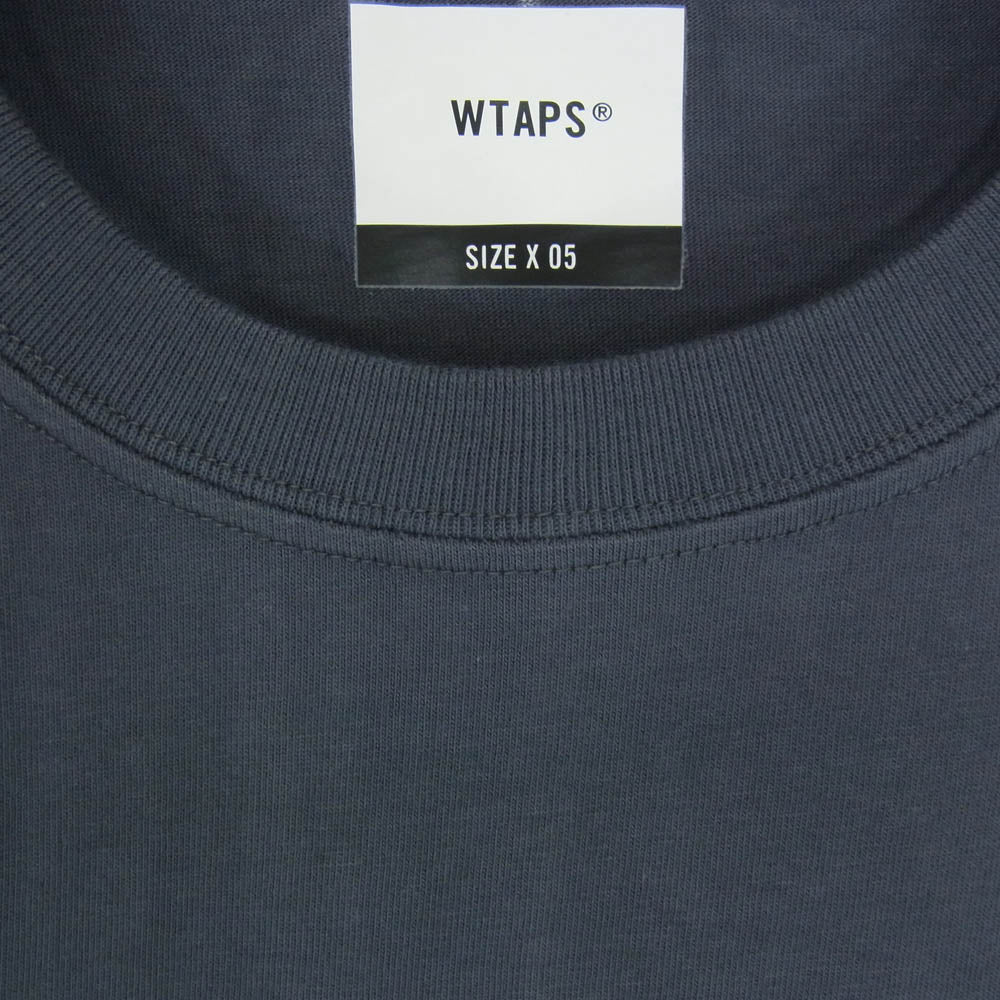 WTAPS ダブルタップス 20SS 201PCDT-ST08S TIMES TEE ビッグロゴプリント Tシャツ 半袖カットソー ネイビー系 X05【新古品】【未使用】【中古】