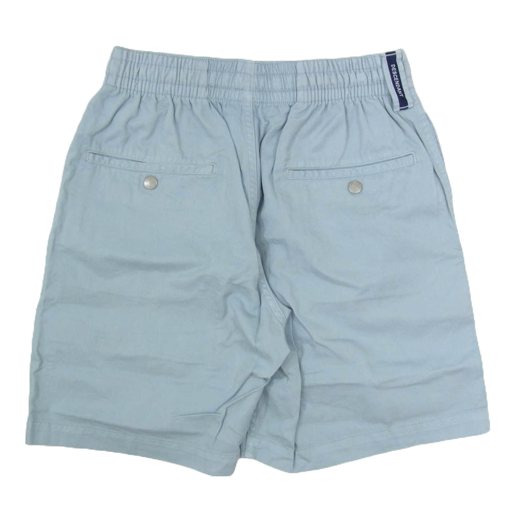 DESCENDANT ディセンダント SHORE BEACH SHORTS 刺繍ビーチ ハーフパンツ ショーツ ブルー系 1【美品】【中古】