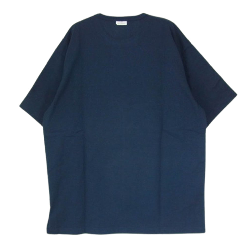 WTAPS ダブルタップス 21SS 211ATDT-CSM19 INSECT 03 SS COPO ロゴ刺繍 Tシャツ 半袖カットソー ネイビー系 X03【新古品】【未使用】【中古】