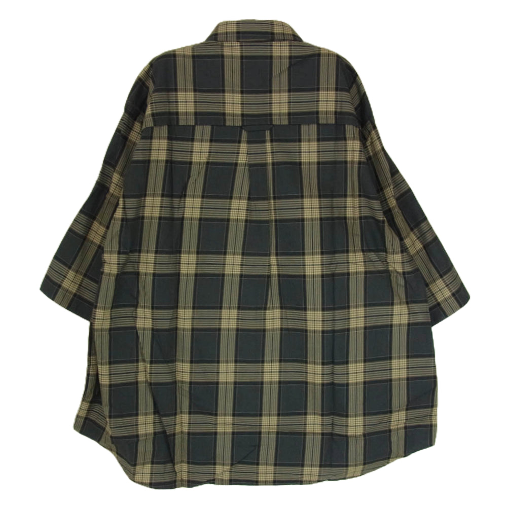UNDERCOVER アンダーカバー UC1A4410-1 oversized two tone check shirt 半袖 シャツ マルチカラー系 3【新古品】【未使用】【中古】