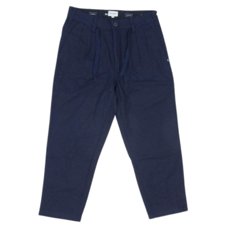 DESCENDANT ディセンダント 21AW 212BRDS-PTM01 INDIGO TWILL TROUSERS インディゴ ツイル トラウザーズ パンツ ネイビー系 1【極上美品】【中古】