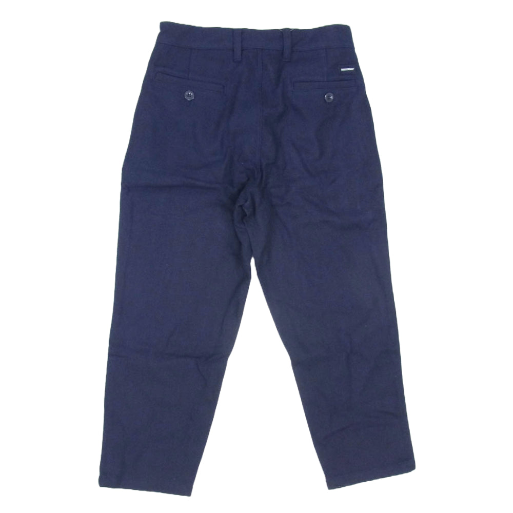 DESCENDANT ディセンダント 21AW 212BRDS-PTM01 INDIGO TWILL TROUSERS インディゴ ツイル トラウザーズ パンツ ネイビー系 1【極上美品】【中古】