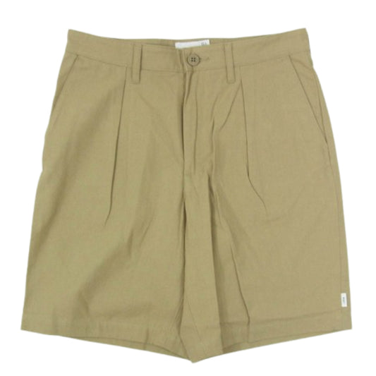 WTAPS ダブルタップス 22SS 221WVDT-PTM07 TUCK SHORTS COTTON CANVAS コットンキャンバス タック ショーツ ハーフパンツ ベージュ系 X01【新古品】【未使用】【中古】