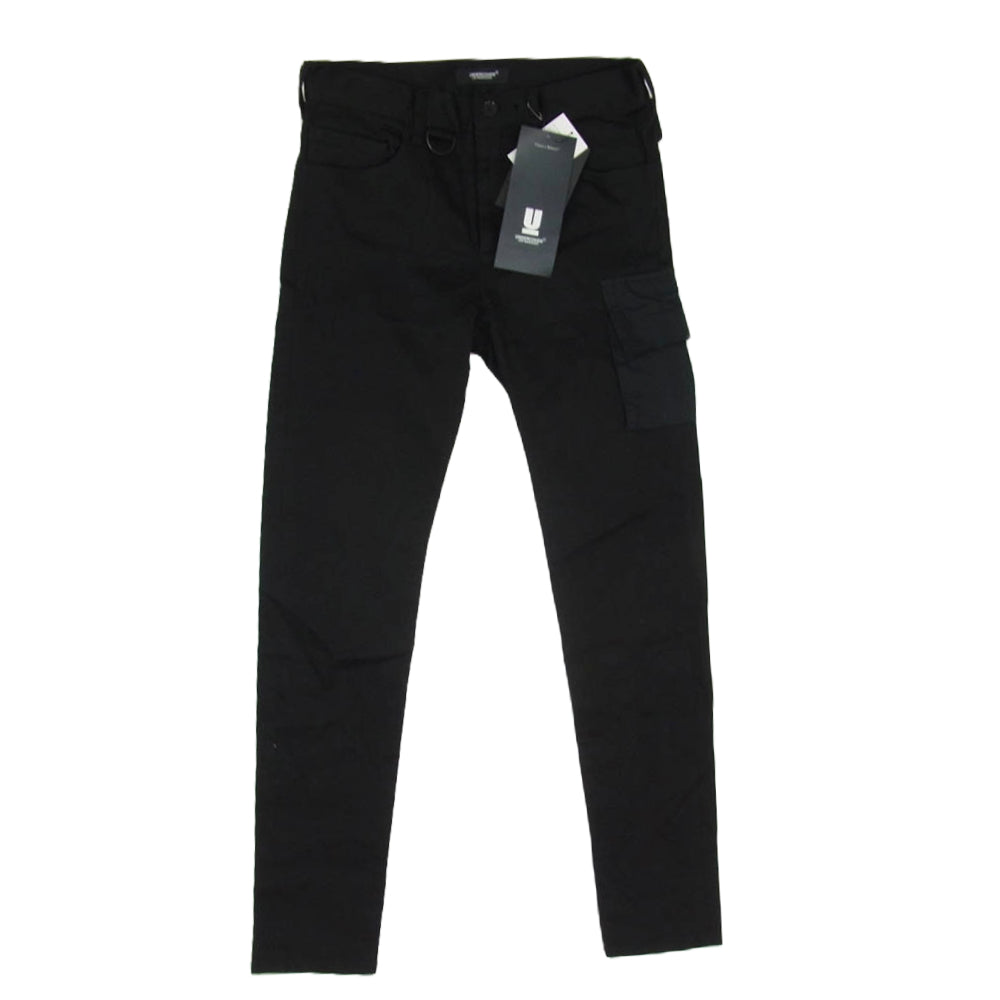 UNDERCOVER アンダーカバー 19SS UCW4511-2 アーミーポケット付 ストレッチスリム カーゴパンツ ブラック系 1【極上美品】【中古】