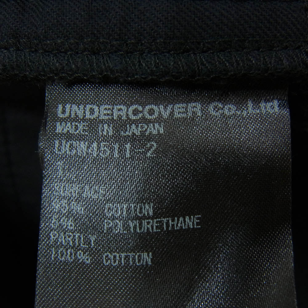 UNDERCOVER アンダーカバー 19SS UCW4511-2 アーミーポケット付 ストレッチスリム カーゴパンツ ブラック系 1【極上美品】【中古】