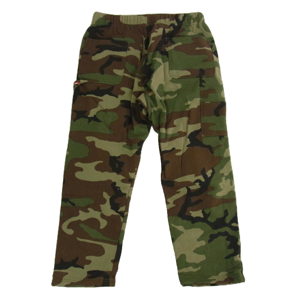 Supreme シュプリーム 21SS UTILITY POCKET SWEATPANT ユーティリティポケット スウェットパンツ カモフラージュ カーキ系 S【中古】