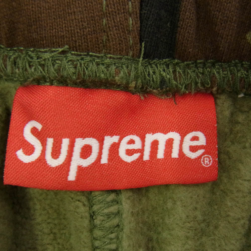 Supreme シュプリーム 21SS UTILITY POCKET SWEATPANT ユーティリティポケット スウェットパンツ カモフラージュ カーキ系 S【中古】