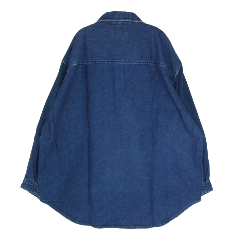 WTAPS ダブルタップス 22AW 222WVDT-SHM01 SHM01 WCPO 01/LS/COTTON.DENIM ダブルシーピーオー ロングスリーブ コットン デニム シャツ インディゴブルー系 X01【新古品】【未使用】【中古】