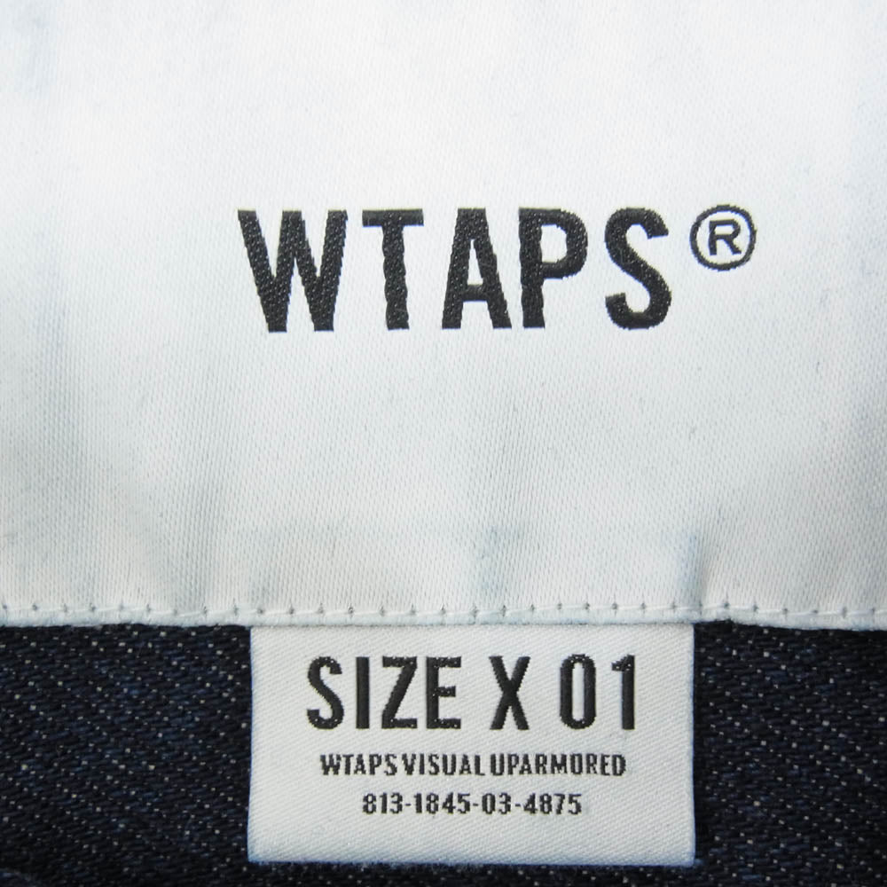 WTAPS ダブルタップス 22AW 222WVDT-SHM01 SHM01 WCPO 01/LS/COTTON.DENIM ダブルシーピーオー ロングスリーブ コットン デニム シャツ インディゴブルー系 X01【新古品】【未使用】【中古】