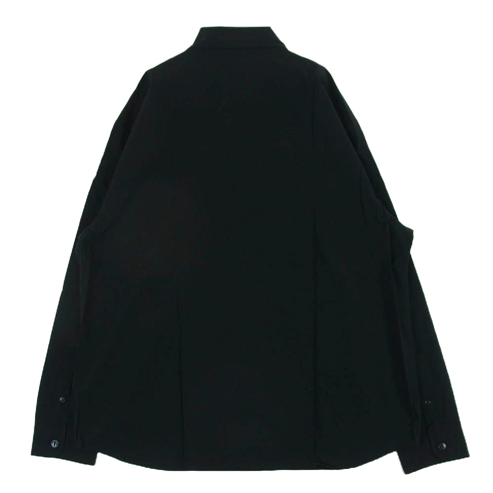SOPHNET. ソフネット 21AW SOPH-212012 DOUBLE POCKET BIG SHIRTS ダブルポケット ビッグシルエット 長袖 シャツ ブラック系 L【中古】