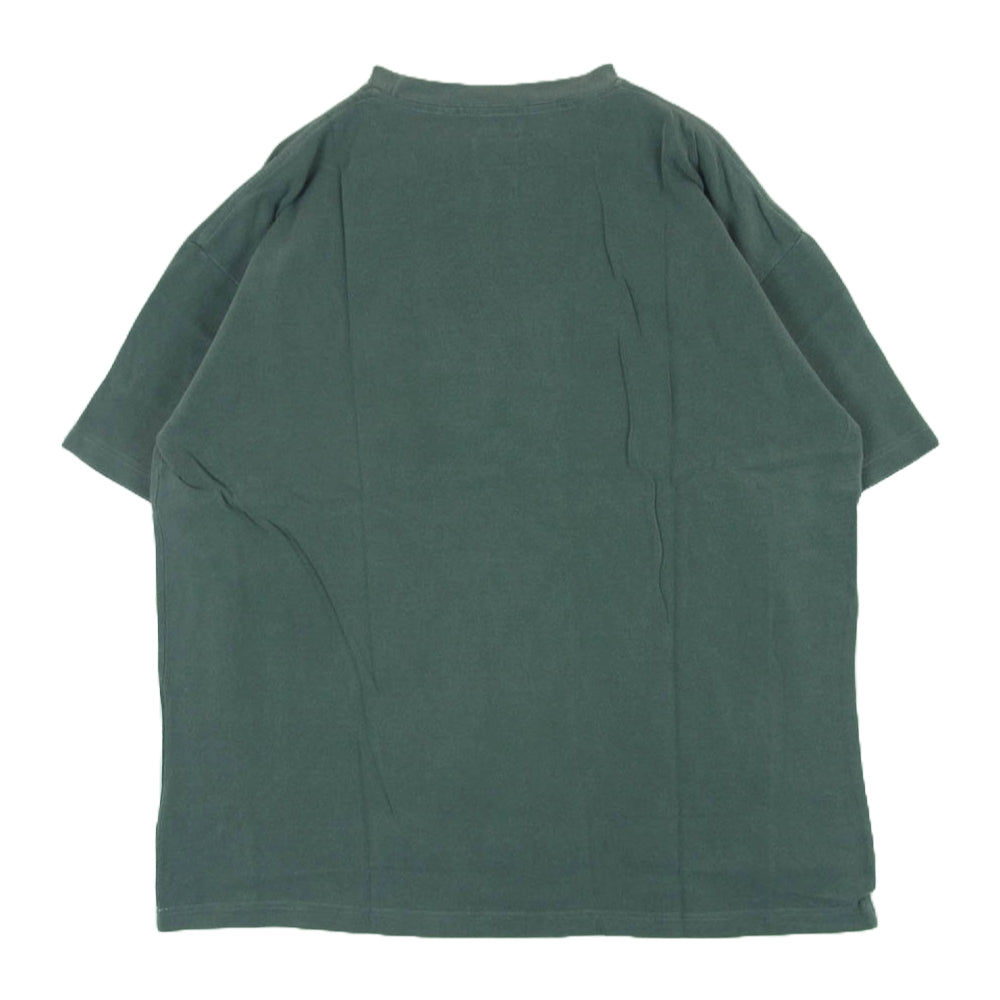 DESCENDANT ディセンダント 21SS 211ATDS-CSM38 CACHALOT PIQUE SS PIGMENT DYE ピグメントダイ加工 刺繍 Tシャツ 半袖 カットソー グレー系 2【極上美品】【中古】