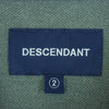 DESCENDANT ディセンダント 21SS 211ATDS-CSM38 CACHALOT PIQUE SS PIGMENT DYE ピグメントダイ加工 刺繍 Tシャツ 半袖 カットソー グレー系 2【極上美品】【中古】