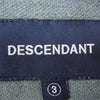 DESCENDANT ディセンダント 21SS 211ATDS-CSM38 CACHALOT PIQUE SS PIGMENT DYE ピグメントダイ加工 刺繍 Tシャツ 半袖カットソー グリーン系 3【新古品】【未使用】【中古】