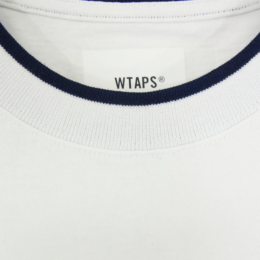 WTAPS ダブルタップス 21SS 211ATDT-CSM29 RINGER SS リンガーTシャツ 半袖カットソー ホワイト系 X04【新古品】【未使用】【中古】