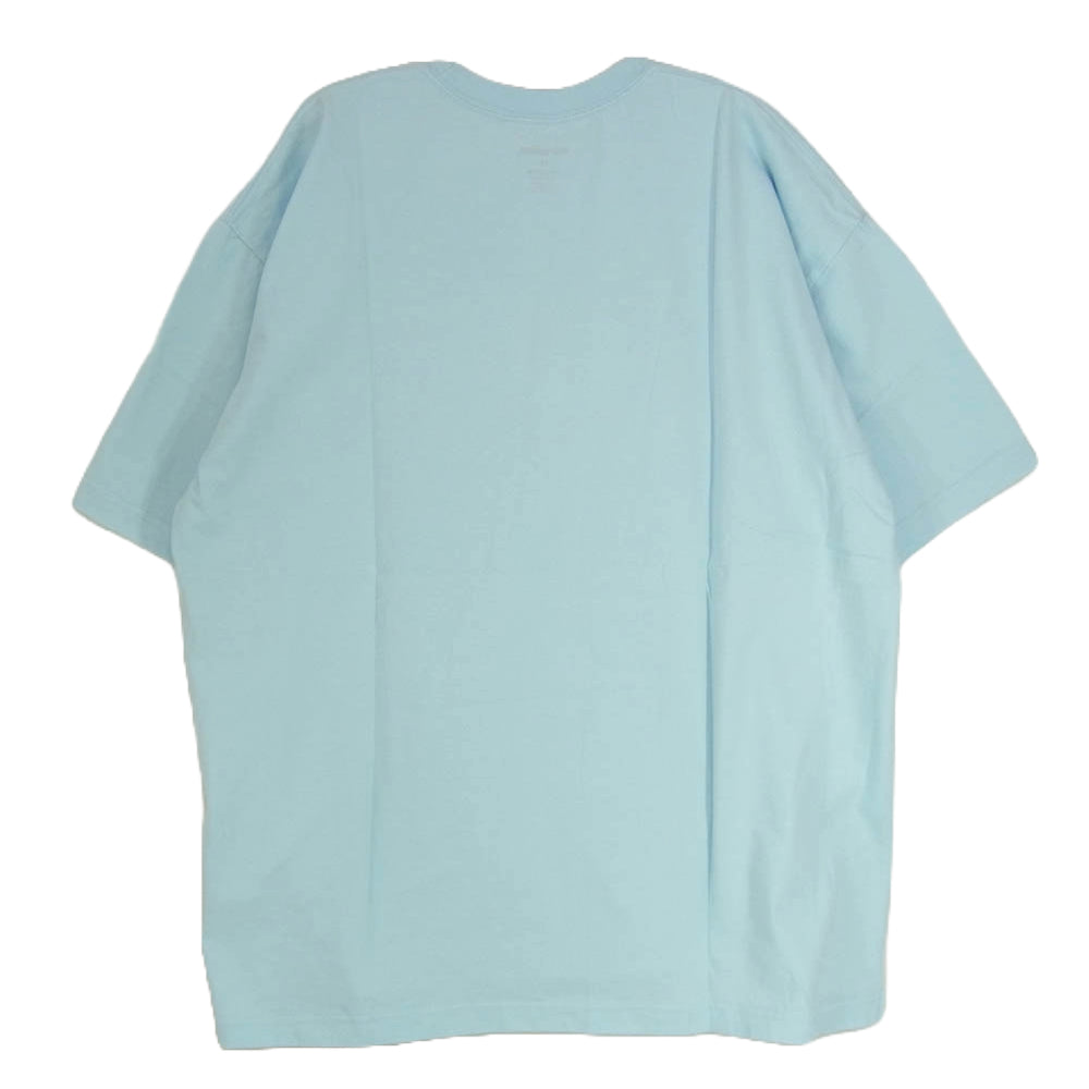 NEIGHBORHOOD ネイバーフッド 23SS 231PCNH-ST03 NH . TEE ロゴプリント Tシャツ ライトブルー系 XL【新古品】【未使用】【中古】