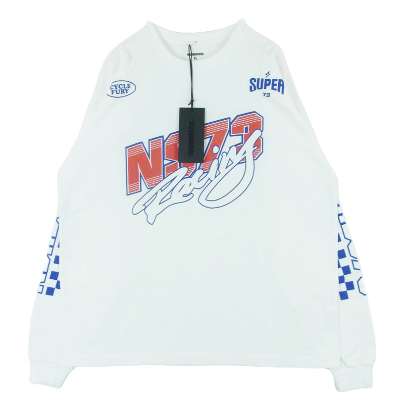 NEIGHBORHOOD ネイバーフッド 221PCYSN-LT01S SUPER73 C-TEE LS 長袖 Tシャツ ホワイト系 XL【新古品】【未使用】【中古】