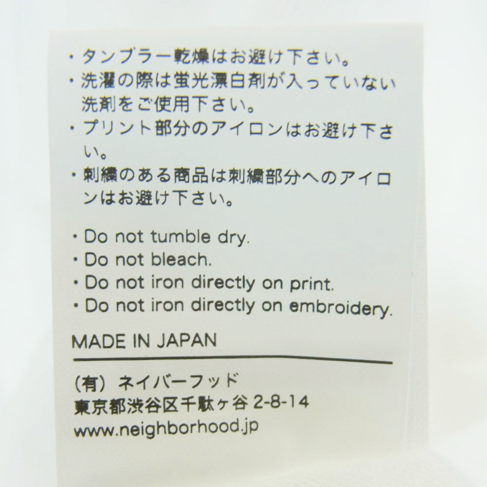 NEIGHBORHOOD ネイバーフッド 221PCYSN-LT01S SUPER73 C-TEE LS 長袖 Tシャツ ホワイト系 XL【新古品】【未使用】【中古】