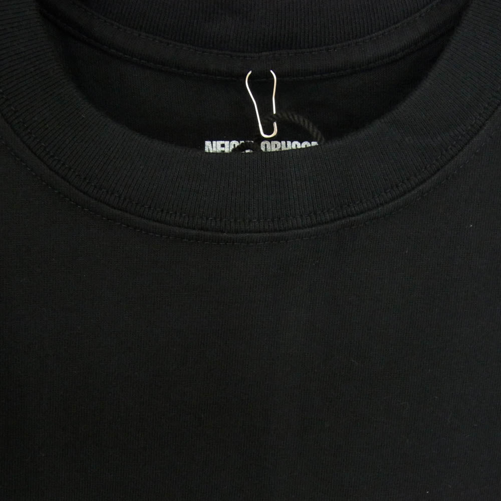 NEIGHBORHOOD ネイバーフッド 231PCNH-ST03S SPOT.TEE ボックス ロゴ プリント Tシャツ ブラック系 XL【極上美品】【中古】