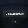 DESCENDANT ディセンダント 22SS 221ATDS-CSM24 BEARS SS アーチロゴプリント 半袖 ベースボールシャツ ネイビー系 3【極上美品】【中古】