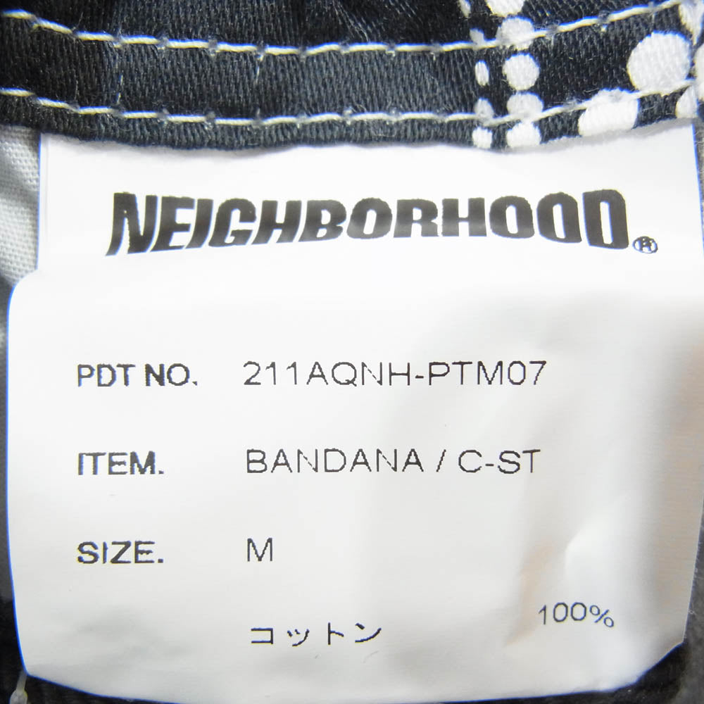 NEIGHBORHOOD ネイバーフッド 21SS 211AQNH-PTM07 BANDANA /C-ST バンダナ ショートパンツ ブラック系 M【極上美品】【中古】