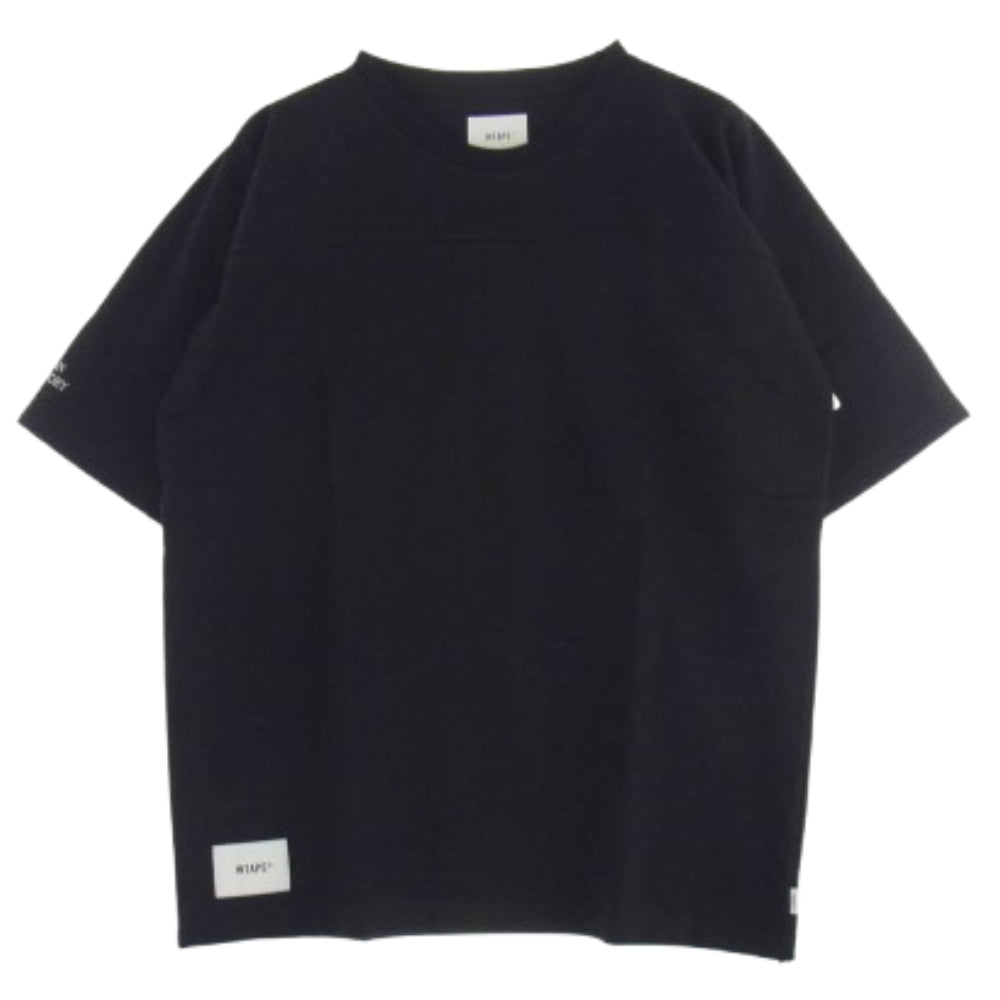 WTAPS ダブルタップス 23SS 231ATDT-CSM31 QB SS CTPL WUT フットボール Tシャツ 半袖カットソー ブラック系 02【極上美品】【中古】