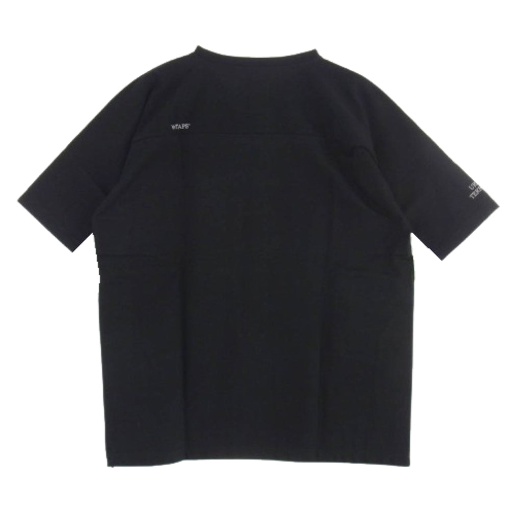 WTAPS ダブルタップス 23SS 231ATDT-CSM31 QB SS CTPL WUT フットボール Tシャツ 半袖カットソー ブラック系 02【極上美品】【中古】