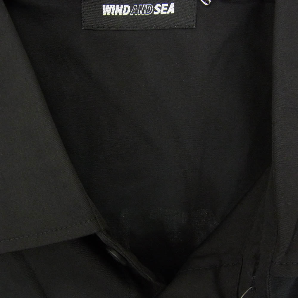 WIND AND SEA ウィンダンシー WDS-ARCVBX-34 ARCVBX Geek Home Work Shirt 半袖 シャツ ブラック系 L【美品】【中古】